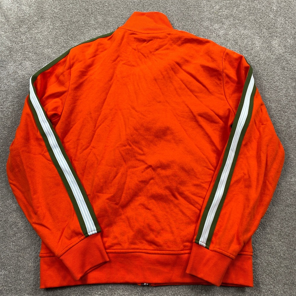 Original Penguin Track Jacket Mens Small Orange Navy Colorblock Striped Zip Up - Picture 4 of 7